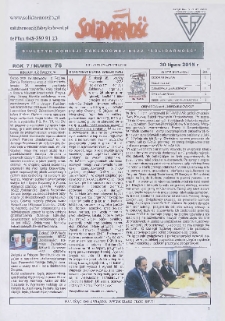 Solidarność : Biuletyn Komisji Zakladowej NSZZ "Solidarność", 2015, R. 7, nr 76