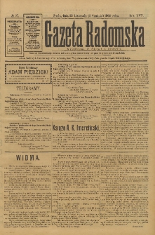 Gazeta Radomska, 1900, R. 17, nr 97