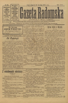 Gazeta Radomska, 1900, R. 17, nr 101