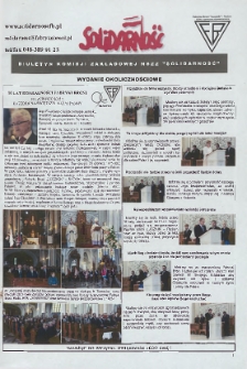 Solidarność : Biuletyn Komisji Zakladowej NSZZ "Solidarność", 2015, R. 7, wydanie okolicznościowe