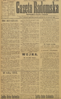 Gazeta Radomska, 1915, R. 30, nr 6