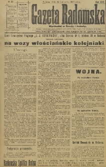 Gazeta Radomska, 1915, R. 30, nr 32