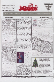 Solidarność : Biuletyn Komisji Zakladowej NSZZ "Solidarność", 2011, R. 3, DO UŻYTKU