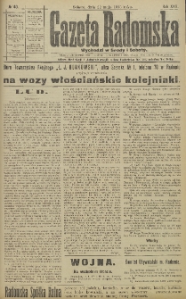 Gazeta Radomska, 1915, R. 30, nr 40