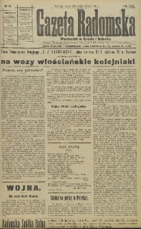 Gazeta Radomska, 1915, R. 30, nr 41