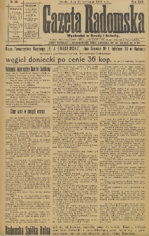 Gazeta Radomska, 1915, R. 30, nr 29