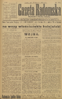 Gazeta Radomska, 1915, R. 30, nr 30