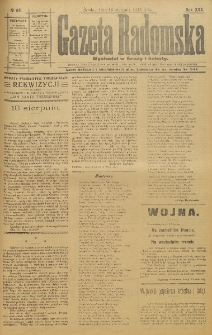 Gazeta Radomska, 1915, R. 30, nr 65