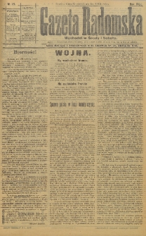 Gazeta Radomska, 1915, R. 30, nr 79