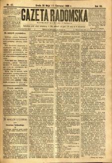 Gazeta Radomska, 1890, R. 7, nr 47