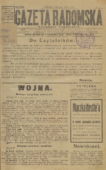 Gazeta Radomska, 1916, R. 31, nr 1