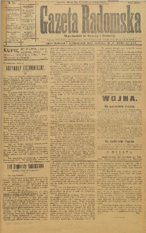 Gazeta Radomska, 1915, R. 30, nr 73