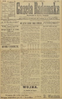 Gazeta Radomska, 1915, R. 30, nr 92