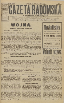 Gazeta Radomska, 1916, R. 31, nr 4