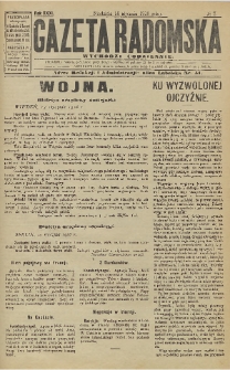 Gazeta Radomska, 1916, R. 31, nr 7