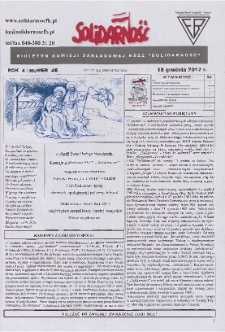 Solidarność : Biuletyn Komisji Zakladowej NSZZ "Solidarność", 2012, R. 4, nr 46