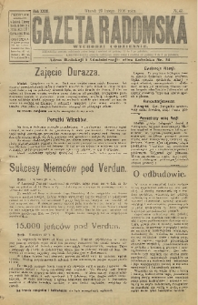 Gazeta Radomska, 1916, R. 31, nr 43