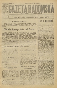 Gazeta Radomska, 1916, R. 31, nr 45