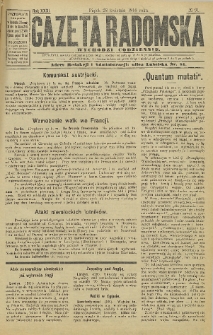 Gazeta Radomska, 1916, R. 31, nr 91