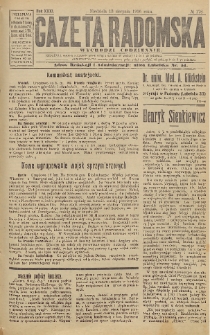 Gazeta Radomska, 1916, R. 31, nr 178