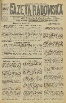 Gazeta Radomska, 1916, R. 31, nr 77