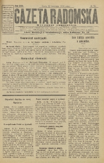 Gazeta Radomska, 1916, R. 31, nr 79