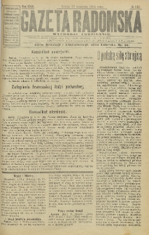 Gazeta Radomska, 1916, R. 31, nr 211