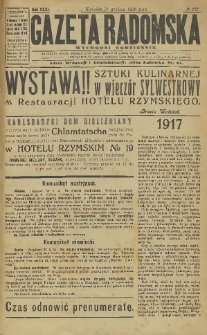 Gazeta Radomska, 1916, R. 31, nr 292