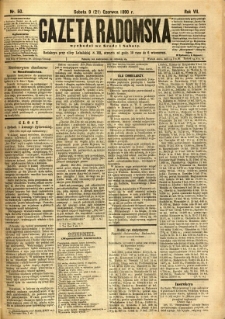 Gazeta Radomska, 1890, R. 7, nr 50