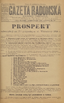 Gazeta Radomska, 1916, R. 31, nr 231
