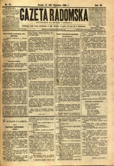 Gazeta Radomska, 1890, R. 7, nr 51