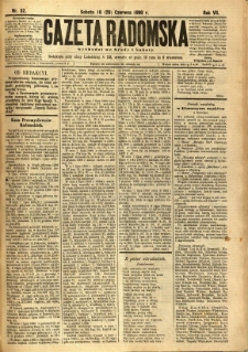 Gazeta Radomska, 1890, R. 7, nr 52