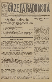 Gazeta Radomska, 1917, R. 32, nr 176
