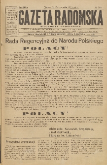 Gazeta Radomska, 1917, R. 32, nr 243