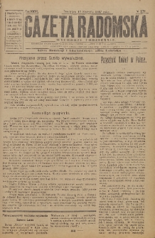 Gazeta Radomska, 1917, R. 32, nr 179