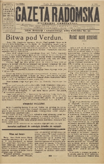 Gazeta Radomska, 1917, R. 32, nr 186