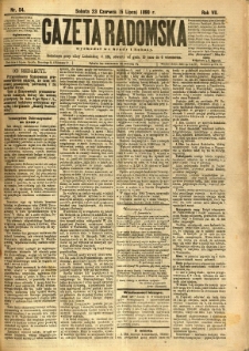 Gazeta Radomska, 1890, R. 7, nr 54