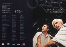 Stefan Canew „Ostatnia noc Sokratesa” / Teatr Powszechny im. Jana Kochanowskiego w Radomiu
