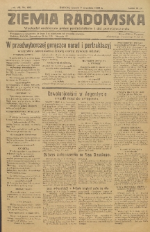Ziemia Radomska, 1930, R. 3, nr 109