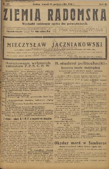Ziemia Radomska, 1930, R. 3, nr 139