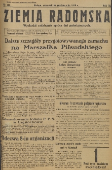Ziemia Radomska, 1930, R. 3, nr 141