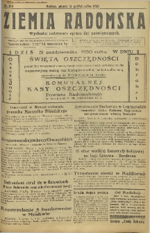 Ziemia Radomska, 1930, R. 3, nr 154