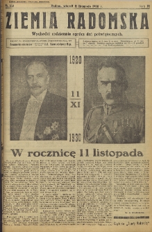 Ziemia Radomska, 1930, R. 3, nr 162