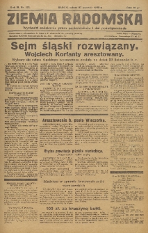 Ziemia Radomska, 1930, R. 3, nr 125