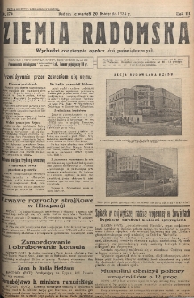 Ziemia Radomska, 1930, R. 3, nr 170