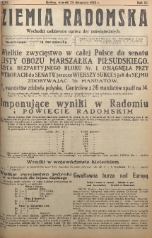 Ziemia Radomska, 1930, R. 3, nr 174