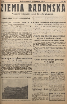 Ziemia Radomska, 1930, R. 3, nr 176