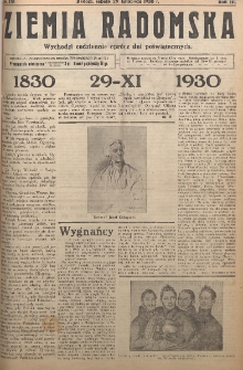 Ziemia Radomska, 1930, R. 3, nr 178