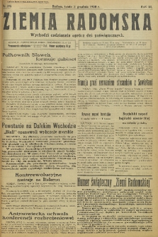 Ziemia Radomska, 1930, R. 3, nr 181