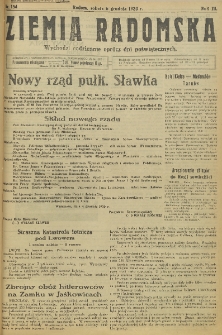 Ziemia Radomska, 1930, R. 3, nr 184